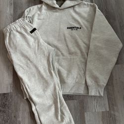 Essentials light oatmeal Hoodie 
