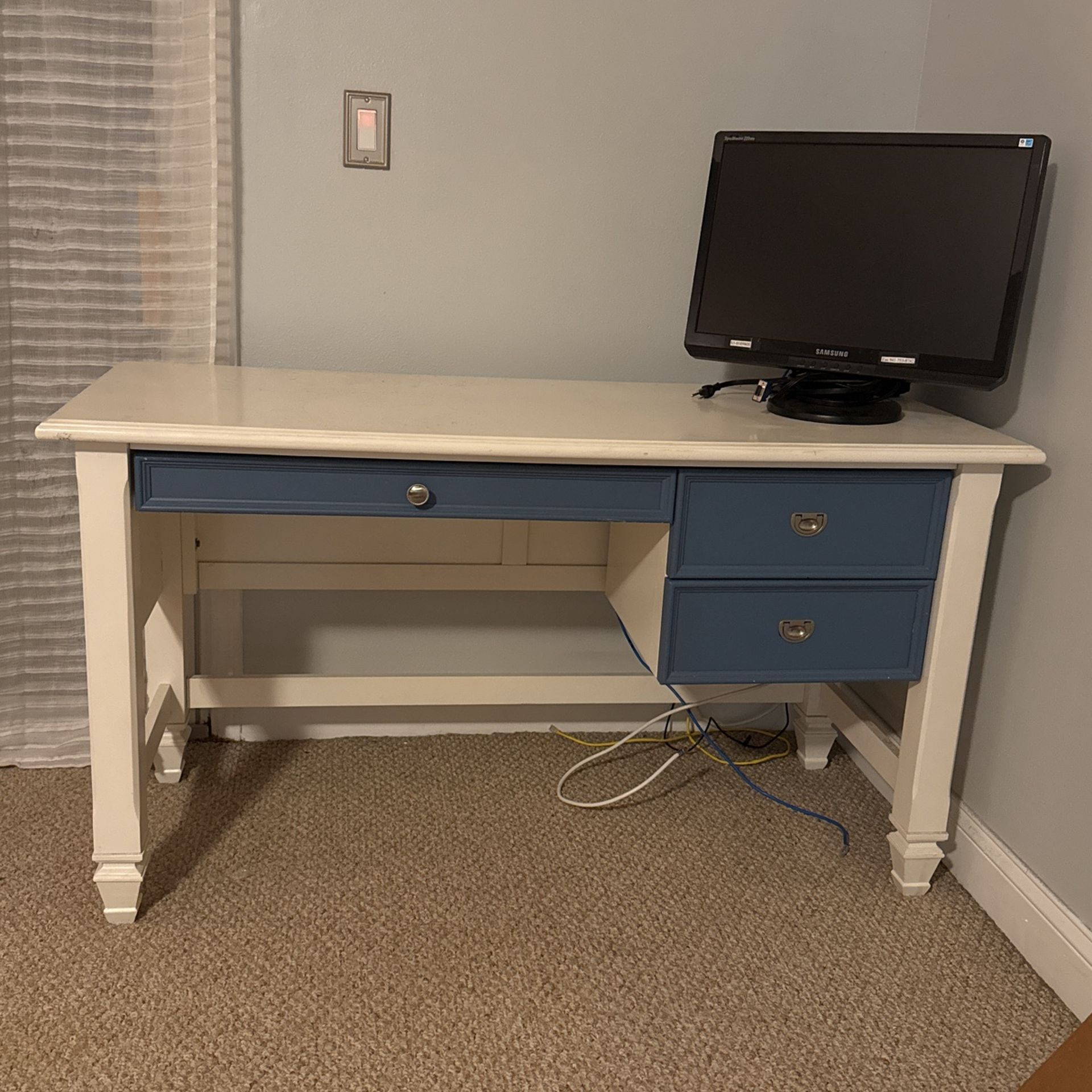 White desk