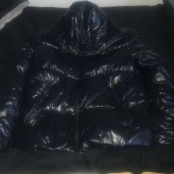 glossy puffer (looks like moncler)
