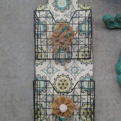 Wall Decor, Home Decor, Flower Print, Home, Mail Organizer