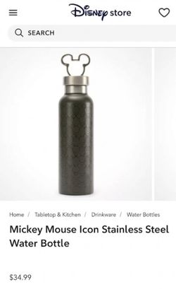 Authentic Disney Mickey Mouse Stainless Steel Water Bottle