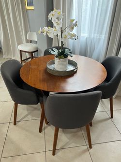 West Elm round table and chairs