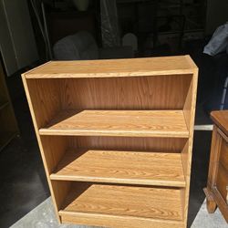 Tan Shelving Unit - short