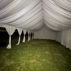 20x40 Tent With Drapes 
