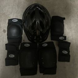 Bell Black Pad Set (With Helmet)