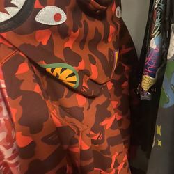 Red Bape Hoodie Double Hood (negotiable)