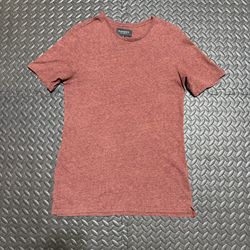 Pacsun Crewneck T Shirt Casual Basic Tee Heathered Red Split Hem Mens Medium