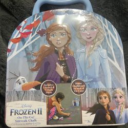 Frozen 2 Childrens Chalk Set In Collectsble Tin - New
