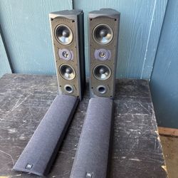 Lot 2 JBL SAT2 Satellite / Wall Stereo Speakers 120 Watt 8 Ohm w/ WALL BRACKET