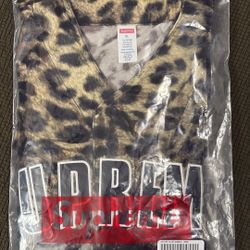 Supreme  Velvet Leopard Jersey XL