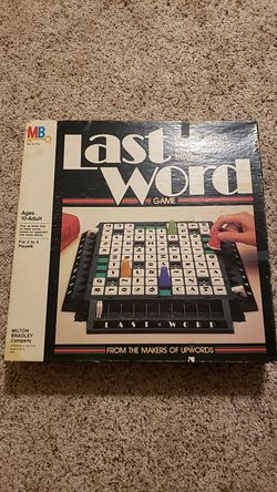 Last Word vintage board game