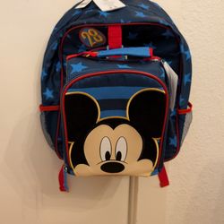 New With Tags Disney Mickey Mouse Backpack And Lunch Box