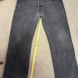 Levi's 501 36 X 30 Faded Black