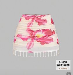 Pink flower skirt