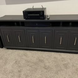 Voyage Natural 80” Modern TV Stand 