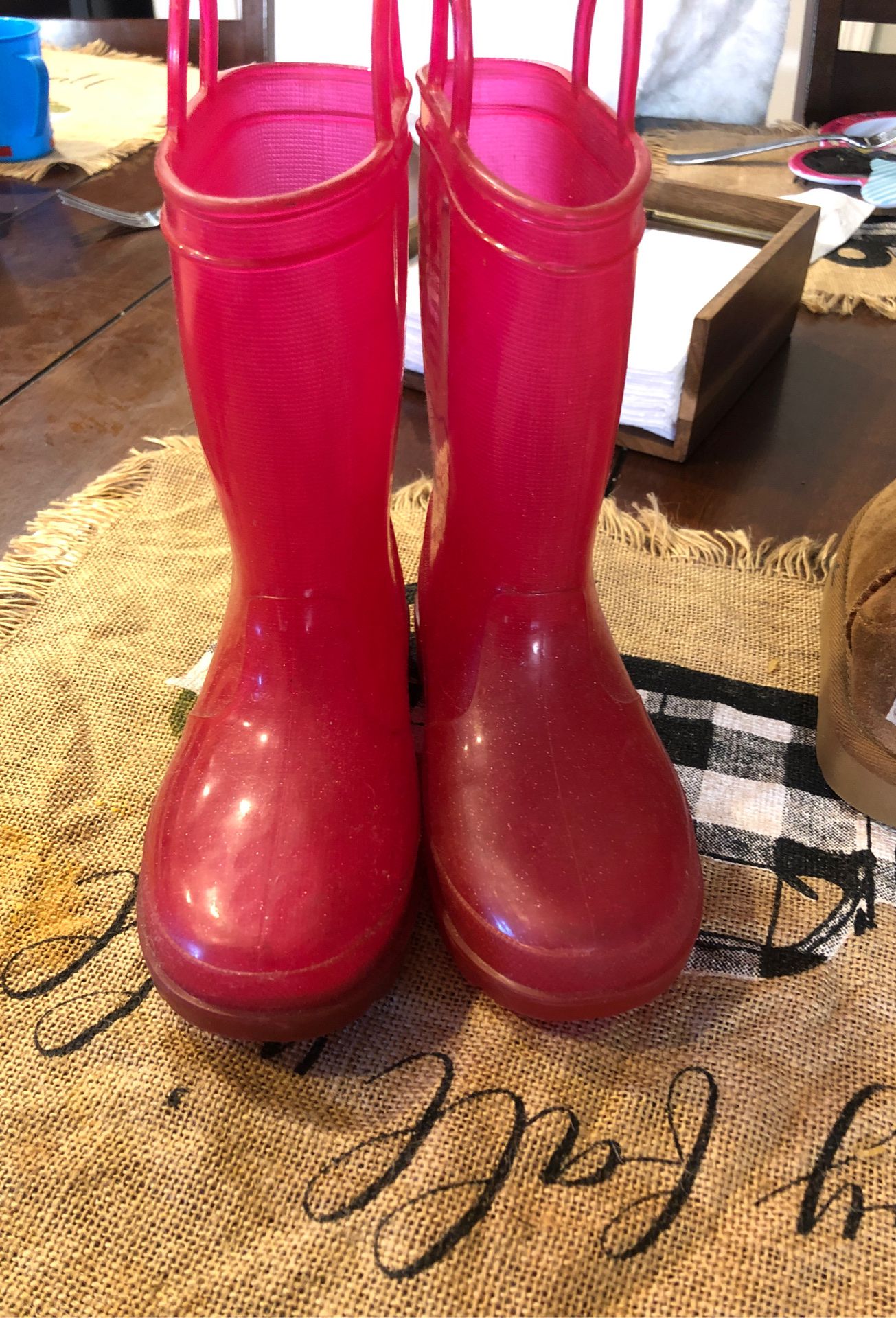 Barbie rain boots