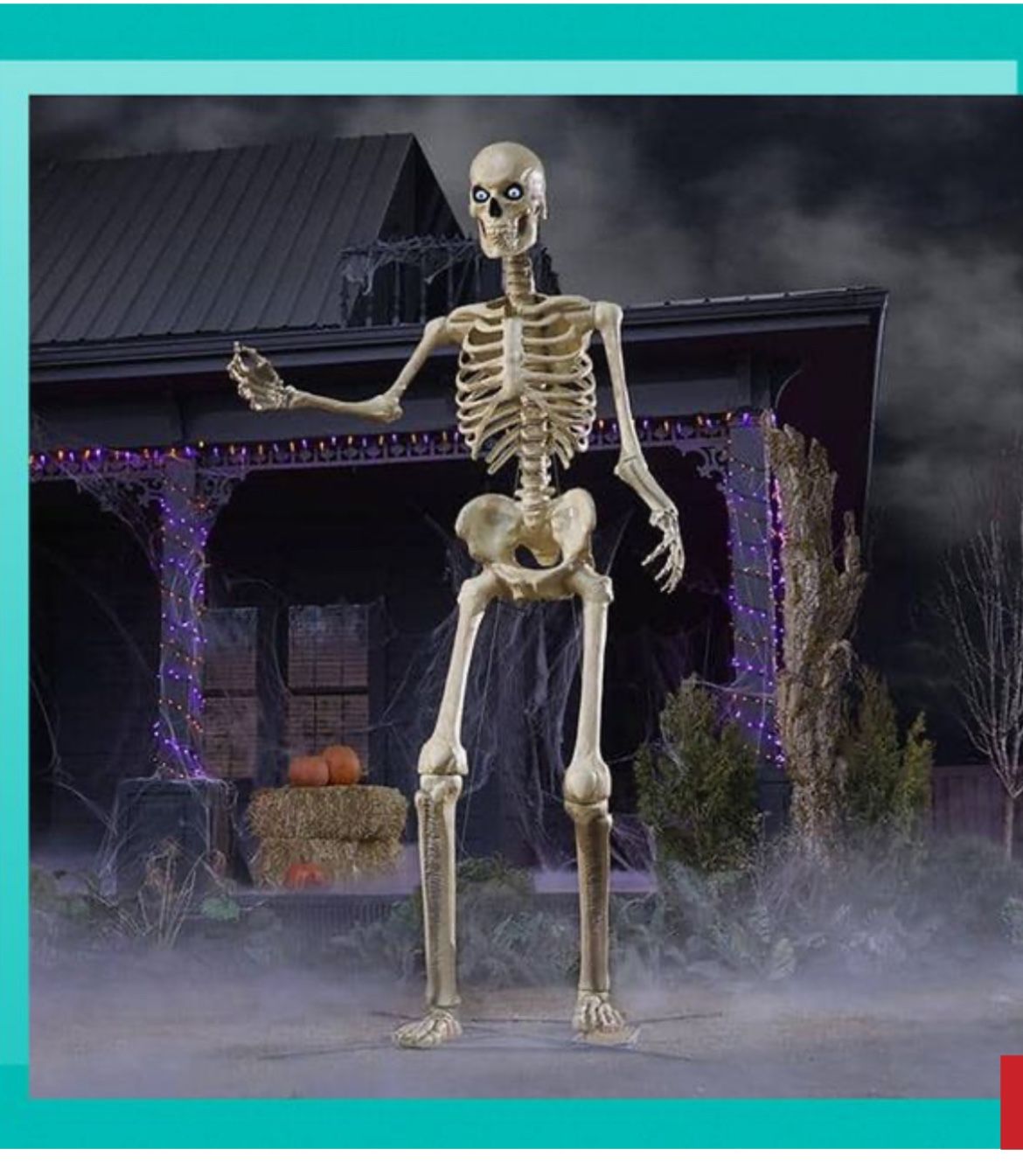 12 ft. Giant-Sized Skeleton with LifeEyes Halloween 