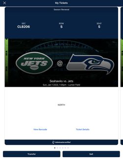 6 Seattle Seahawks vs Jets and Rams Delta Sky360 Club Tickets/Seats **below face value** Thumbnail