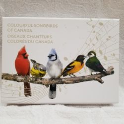 2015 $10 Fine Sliver Coin Colorful Songbirds Of Canada Set 