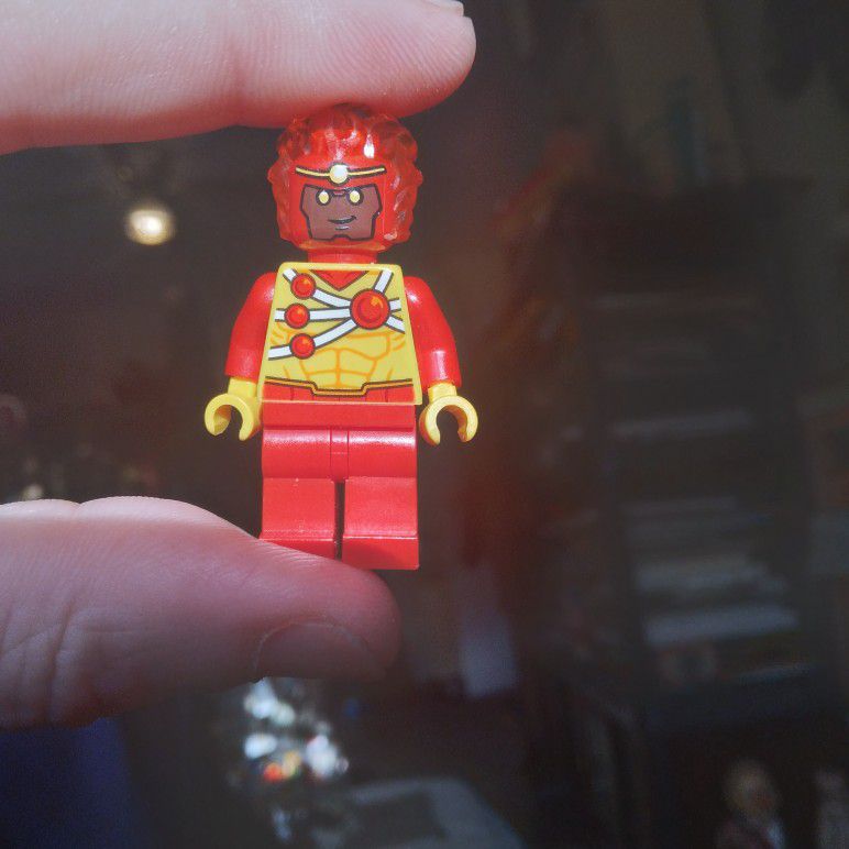 Vintage Superheros Firestrom Lego Minifigure 