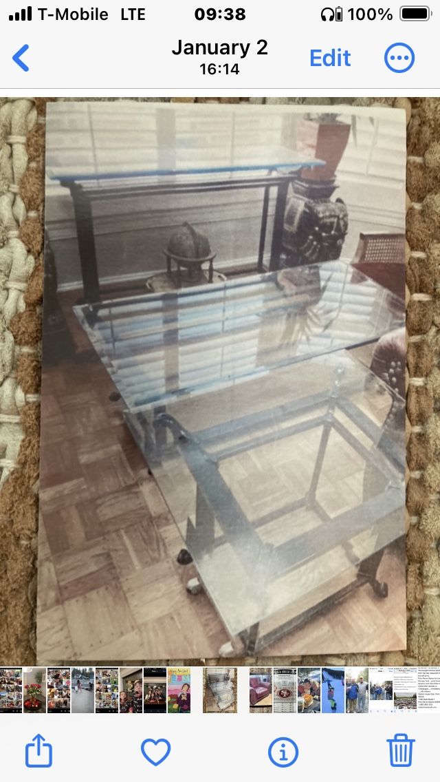 3 Glass Tables