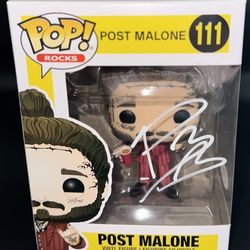 POST MALONE SIGNED FUNKO 111 PSA/DNA