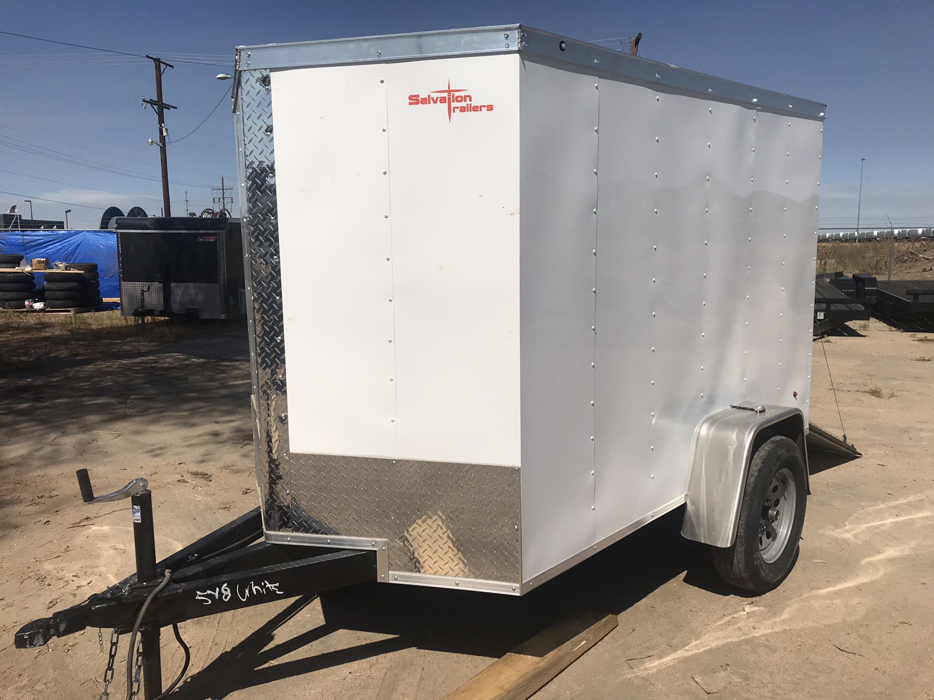 Brand new 2020 5x8 plus a v-nose enclosed cargo trailer!