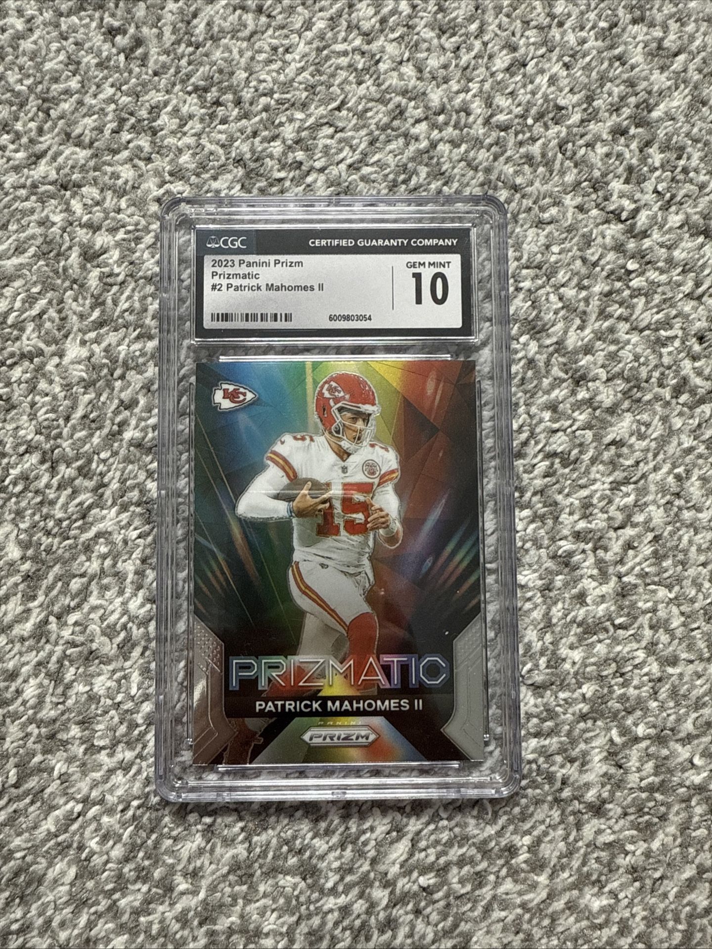 CGC 10 2023 Panini Prizm Prizmatic #2 Patrick Mahomes ll