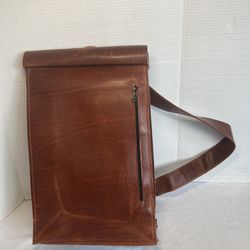 Vintage Genuine Leather Messenger Bag 