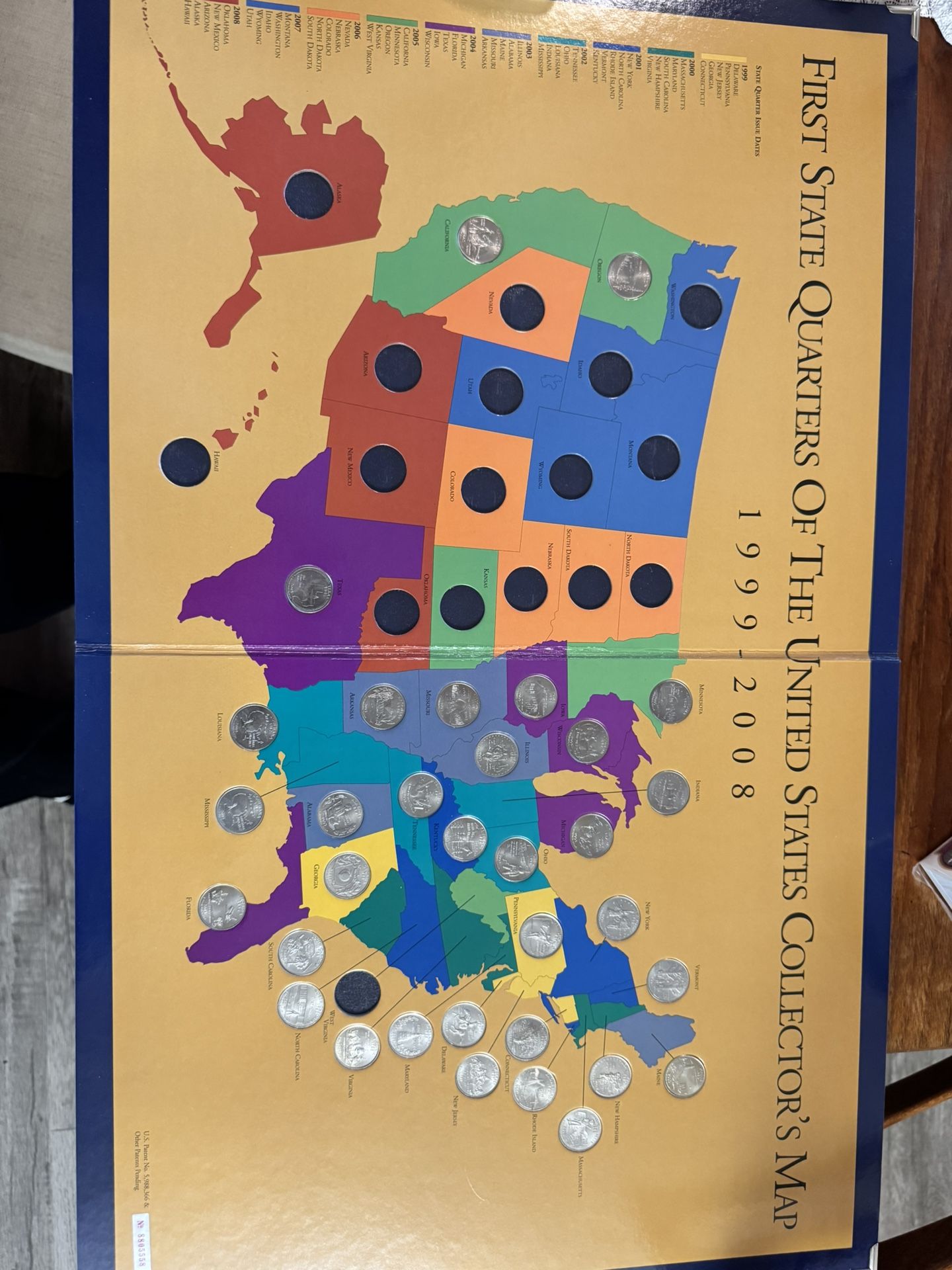First State Quarters Collector’s  Map