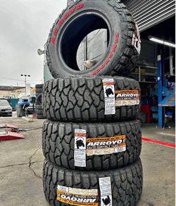 33*12.50r18 ARROYO RT Tires Nuevs con 50,000 millas de garantía
