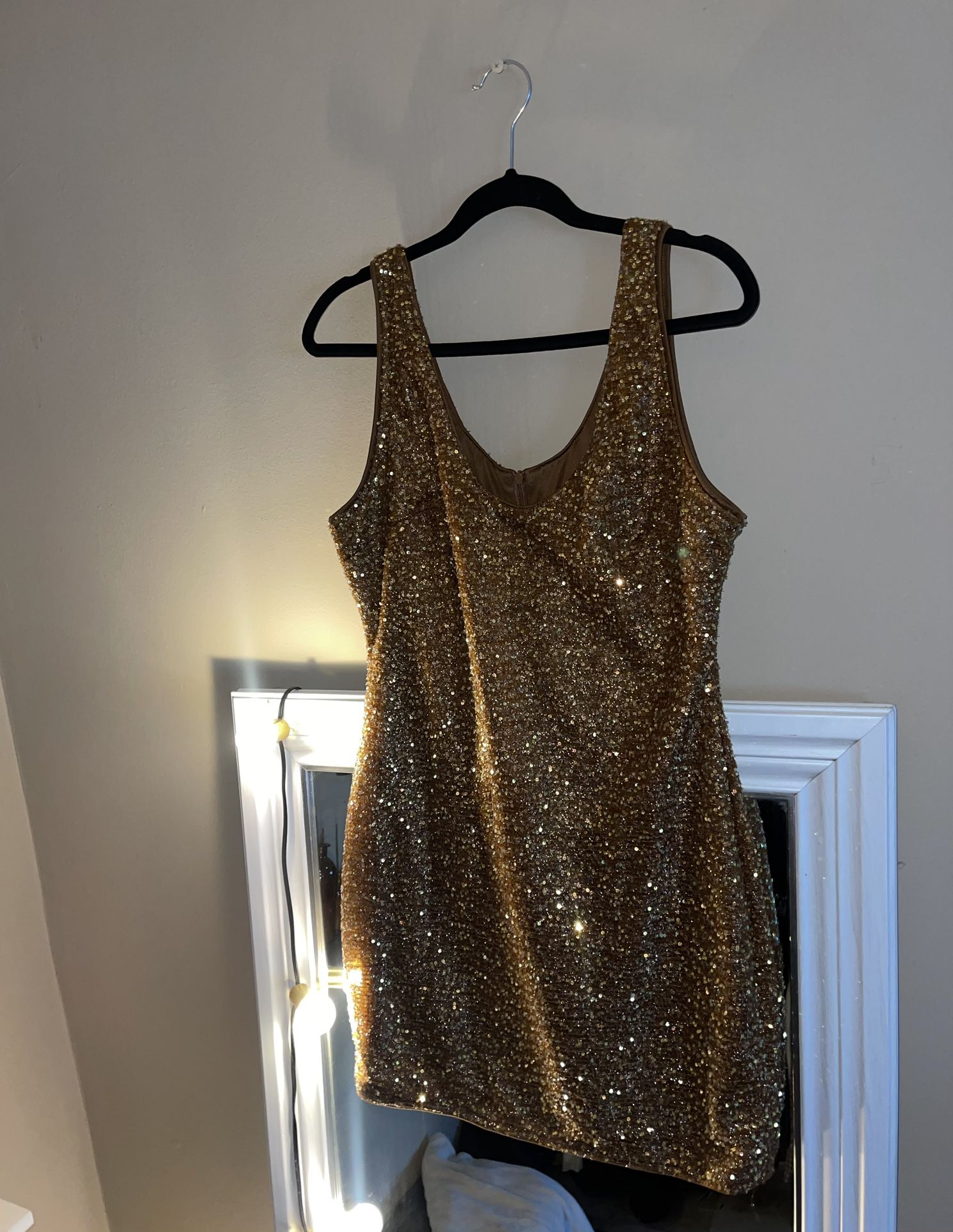 Gold Glitter Dress