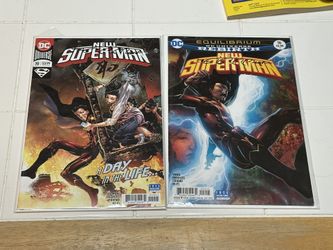 new super-man #19 & #16 autographed by brent peeples 