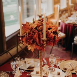 Fall Wedding Candelabras
