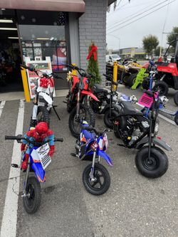 2025 Dirt bike moto ebike ( ssr Apollo Honda KTM 50cc 70cc 110cc 125cc 150cc