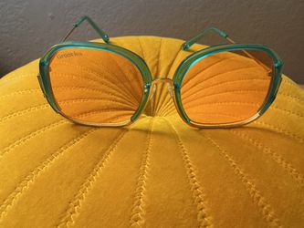 Groovies Sunglasses Teal Frame Orange Lenses