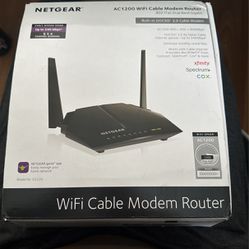 Netgear AC 1200 WiFi Cable Modem Router 