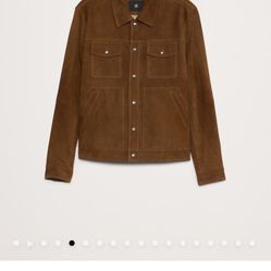 Banana Republic Suede Trucker Jacket Large