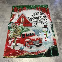 Merry Christmas It’s A Wonderful Time Of The Year Yard Flag
