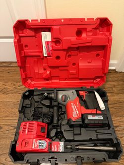 M18 FUEL 18V Lithium-Ion Brushless 1 in. Cordless SDS-Plus Rotary Hammer Kit with 6.0 Ah Battery, Hard Case