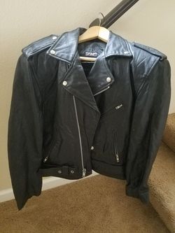 Wilsons Leather Biker Jacket - men's size SMALL