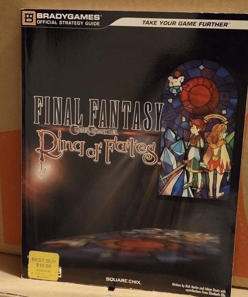 final fantasy crystal chronicles ring of fates guide nintendo ds brand new