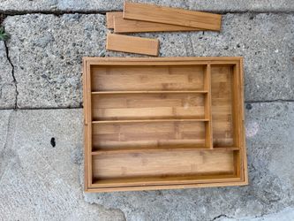 Bamboo Expandable Drawer Organizer