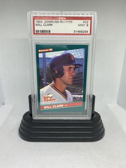Will Clark 1986 Donruss “The Rookies, Graded PSA 9” Rookie Card (32)