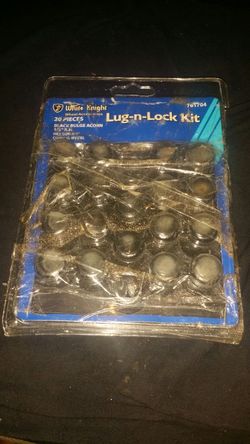 20 PIECE LUG N LOCKS WITH KEY..HEX SIZE 3/4" NEW $20