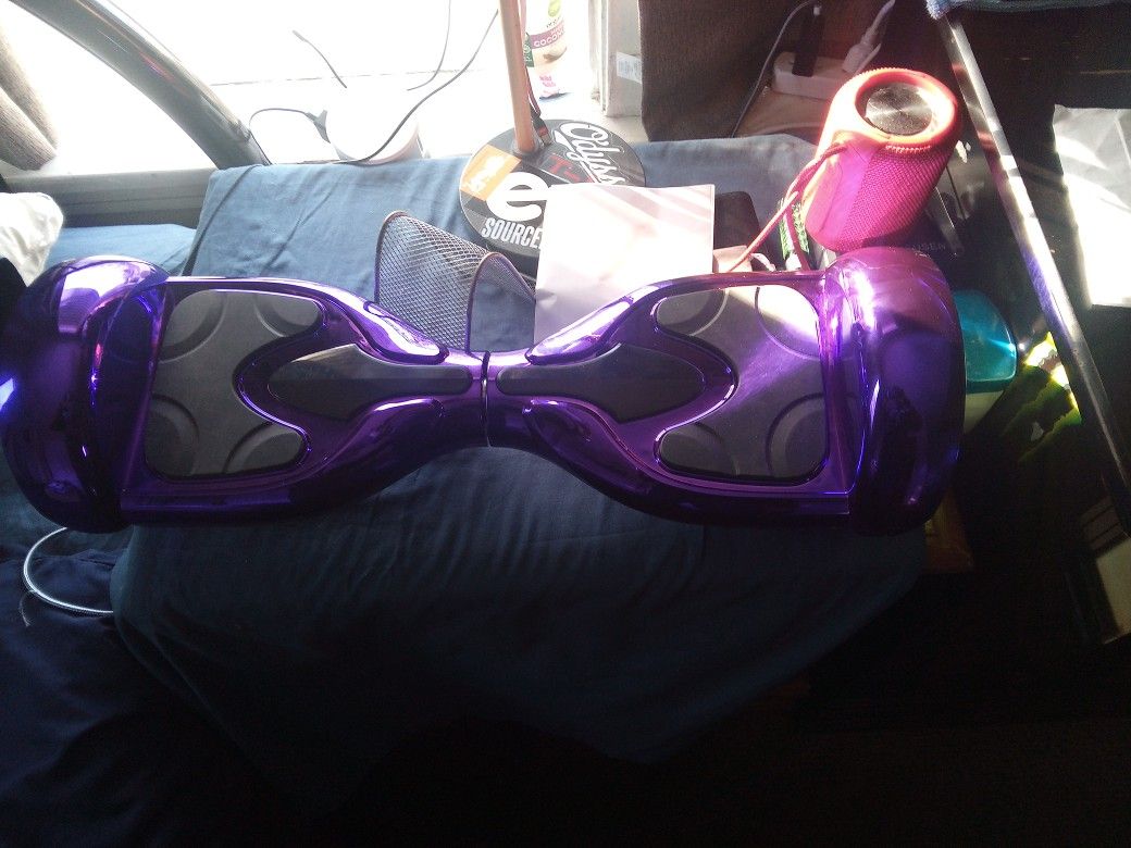 Hoverboard Brand New. With Lights Bluetooth Capability I.