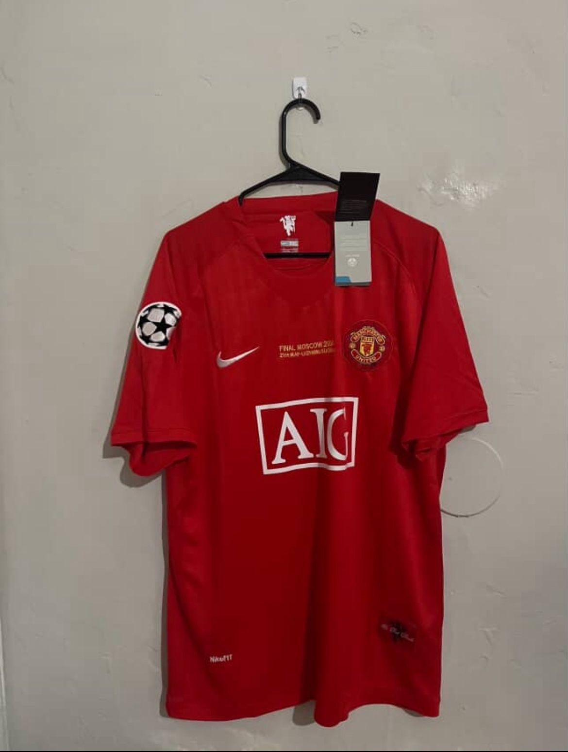 Man United 2007/2008 Ronaldo Jersey (Any Size)