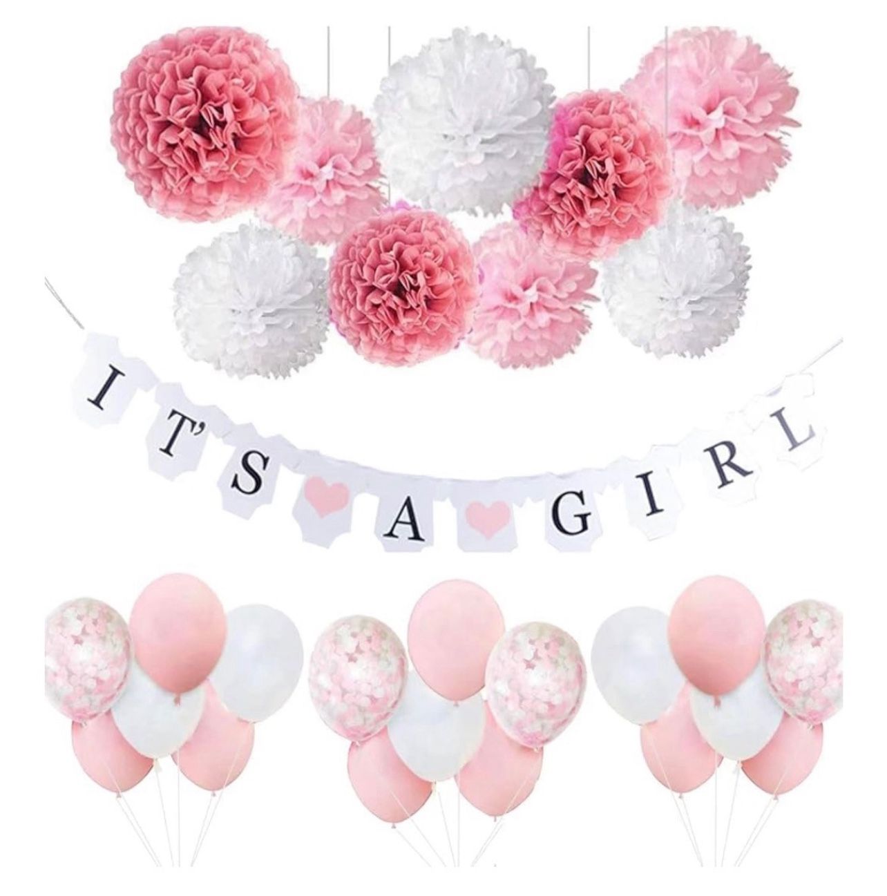 Baby Shower Decorations. It’s A Girl.