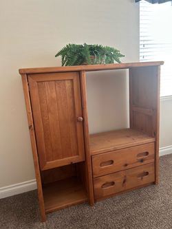 Natural Wood Armoire