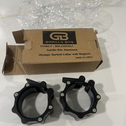 Gorilla Bite 4.2 out of 5 stars(12) Olympic Barbell Collars with Magnets, 2 Pack – Quick Release Magnetic Weight Locking Clamps for Crossfit, Olympic 